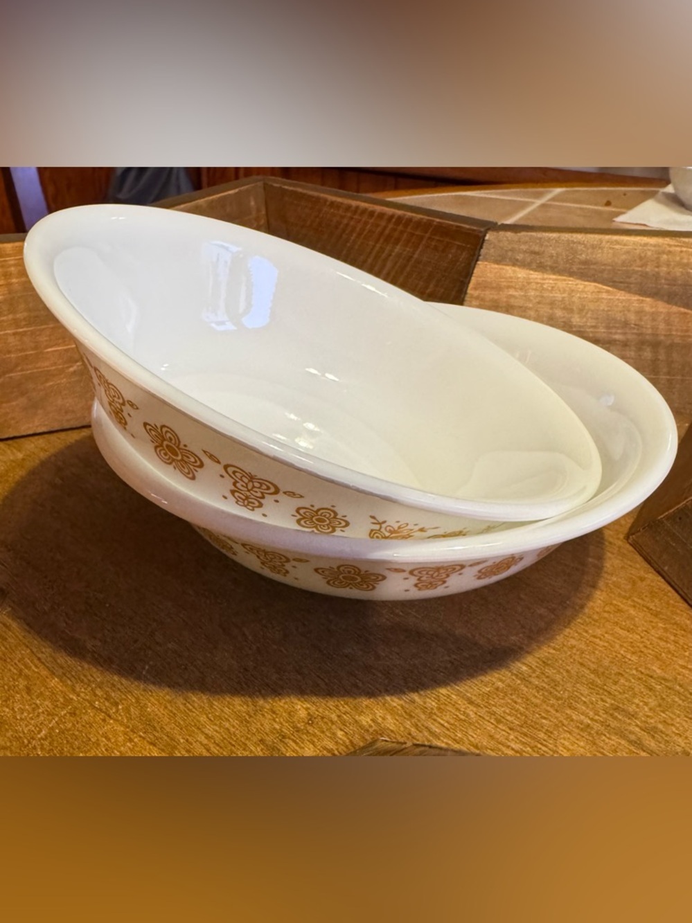 Butterfly Gold Corelle Vintage Veg Bowls